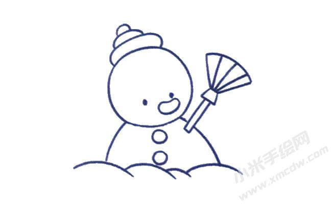 雪人簡筆畫繪制步驟04.jpg